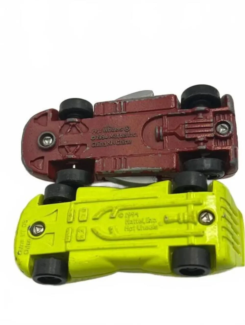 Hot Wheels Vintage 1993/94 Diecast Car Lot of 4 - Red, Yellow, Black, Silver